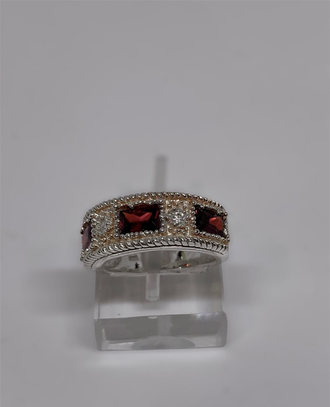 ANILLO DE PLATA CON CUBICS