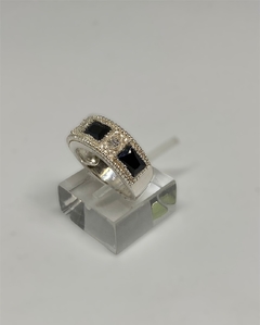 ANILLO DE PLATA CON CUBICS - JOYERÍA GASPARINI