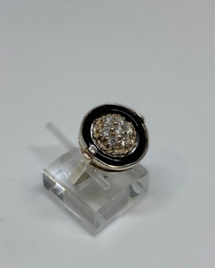ANILLO PLATA Y CUBICS - comprar online