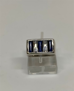 ANILLO PLATA Y CUBIC
