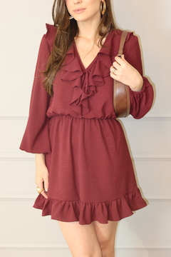 Vestido vinho