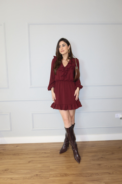Vestido vinho - comprar online