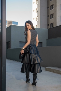 Top Tweed Preto e Branco - comprar online