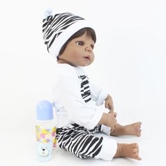 Bebê Reborn Negro Corpo Silicone Pronta Entrega Lançamento