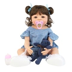 Boneca Bebê Reborn Corpo Inteiro Em Silicone Pronta Entrega