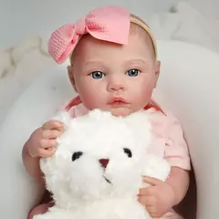 Boneca Bebê Reborn Realista 48cm Menina Corpo de Silicone na internet