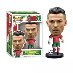 Funko Pop Futebol - Cristiano Ronaldo, Messi e Maradona na internet