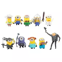 Mini Action Figures Minions Brinquedos Colecionáveis