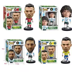 Funko Pop Futebol - Cristiano Ronaldo, Messi e Maradona