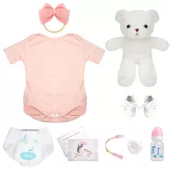 Boneca Bebê Reborn Realista 48cm Menina Corpo de Silicone
