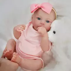 Boneca Bebê Reborn Realista 48cm Menina Corpo de Silicone - comprar online