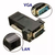 Adaptador Extensor VGA Macho Via Cabo Rede Rj45 - MU33