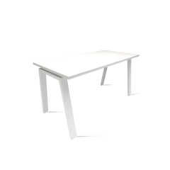 MESA ESCRIVANINHA RETA PÉ METÁLICO CAVALETE - PINA