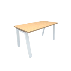 MESA ESCRIVANINHA RETA PÉ METÁLICO CAVALETE
