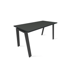 MESA ESCRIVANINHA RETA PÉ METÁLICO CAVALETE - PINA