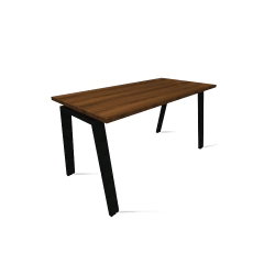 MESA ESCRIVANINHA RETA PÉ METÁLICO CAVALETE - PINA