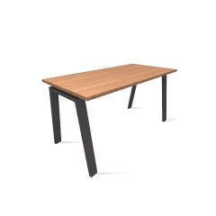 MESA ESCRIVANINHA RETA PÉ METÁLICO CAVALETE