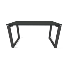 Imagem do MESA ESCRIVANINHA RETA PÉ METÁLICO FECHADO