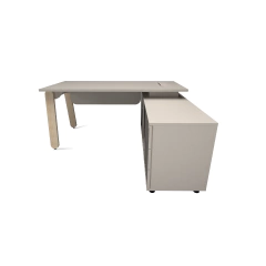 MESA COM CREDENZA PÉ EM MADEIRA na internet
