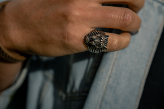 Anillo Plata 925 León - comprar online