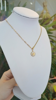 Gargantilla AQ Gold Flower