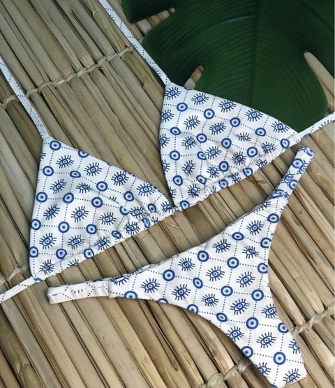 Biquini Olho Grego Branco