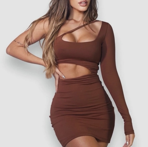 Vestido Cyber Manga Longa