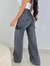 Calça Jeans Grafite Wide Leg Cargo na internet