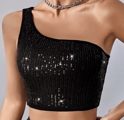 Cropped Mula Manca Paetê