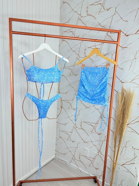 Trijunto Biquíni Estampado Florido - comprar online