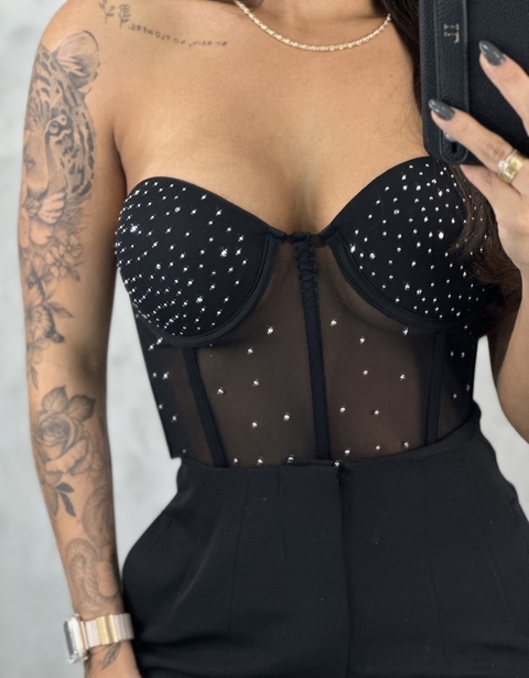 Corselete Strass
