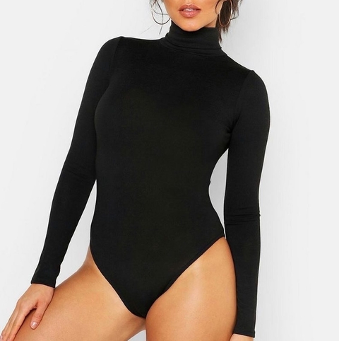 Body Gola Alta Manga Longa