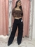 Calça Wide Leg Jeans Bolsos Zig - comprar online