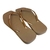 HAVAIANAS SLIM SQUARE LOGO METALLIC ROSE GOLD - QUADRATO