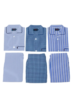 Pijama PRIMUS Camisero Manga Larga Pantolón Largo - comprar online