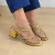 SANDÁLIA ELEGANTE DE SALTO BLOCO TRANÇADA - comprar online