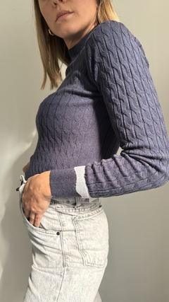 Sweater Ankara (azul) - Las Olivias Boutique