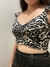 Cropped animal print