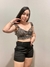 Cropped animal print