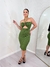Vestido mídi verde