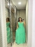 Vestido longo com cinto