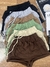 Short cargo moletom preto
