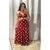 Vestido longo poá - comprar online