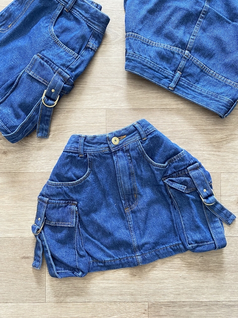 Saia jeans Cargo 42