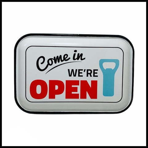 cartel de metal (19-2299)