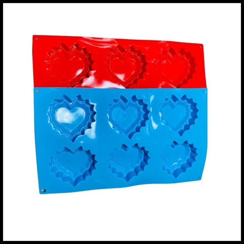 molde corazon rojo/azul (SLC21)