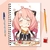 Caderno Universitário Personalizado Anime Spy x Family Anya 1 matéria 96fls, 5 matérias 120fls ou 10 matérias 180fls - loja online