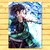 Placa Decorativa Quadro Demon Slayer Anime Quarto Sala Decoração Casa MDF com Fita Laminação Brilho 20x28 na internet