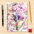 Sketchbook Caderno Desenho Anime Demon Slayer Kimetsu no Yaiba 140 Págs 70 Folhas 180g ou 100 Págs 50 Folhas 240g