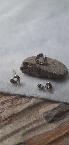 aros corazon llave